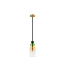 Pendelleuchte »Murano «, LED, 1-flammig, goldfarben/bunt