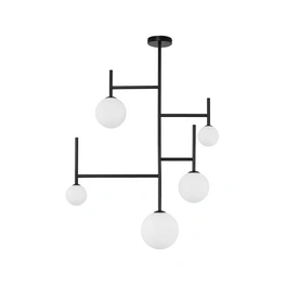 Deckenleuchte »Licato «, LED, 5-flammig, schwarz/weiß