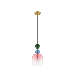 Pendelleuchte »Murano «, LED, 1-flammig, goldfarben/bunt