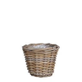 Korb, Rattan, HxD 16x20 cm, grau