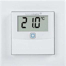 Temperatur- und Luftfeuchtigkeitssensor, BxHxT: 86 x 86 x 25 mm, weiß