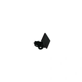 Gardinenstangen-Endstück, BxHxT: 8 x 11 x 1,5 cm, Kunststoff, schwarz