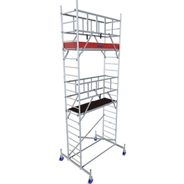 Fahrgerüst »ProTec«, Arbeitshöhe: 6,30 m, max. 200 kg/m², Aluminium