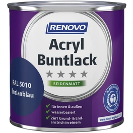 Acryl-Buntlack, enzianblau RAL 5010, seidenmatt, 375ml