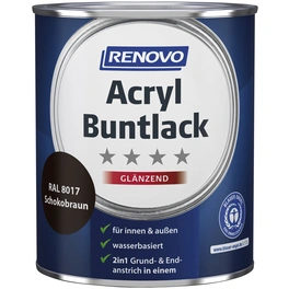 Acryl-Buntlack, glänzend, schokobraun RAL 8017, 0,75l