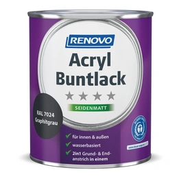 Acryl-Buntlack, graphitgrau RAL 7024, seidenmatt, 0,75l