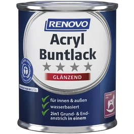 Acryl-Buntlack, melonengelb RAL 1028, glänzend, 125ml