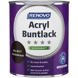 Acryl-Buntlack, schokobraun RAL 8017, seidenmatt, 0,75l