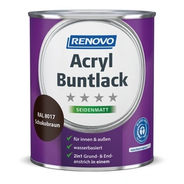 Acryl-Buntlack, schokobraun RAL 8017, seidenmatt, 0,75l