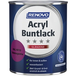 Acryl-Buntlack, telemagenta RAL 4010, glänzend, 0,75l