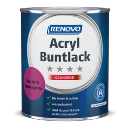 Acryl-Buntlack, telemagenta RAL 4010, glänzend, 0,75l