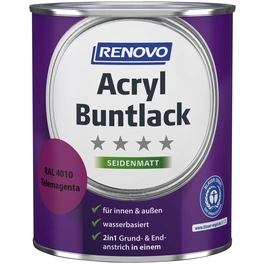 Acryl-Buntlack, telemagenta RAL 4010, seidenmatt, 0,75l