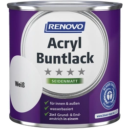 Acryl-Buntlack, weiß RAL 0095, seidenmatt, 375ml