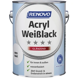 Acryl Weisslack glänzend, weiss