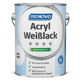 Acryl Weißlack seidenmatt, weiß