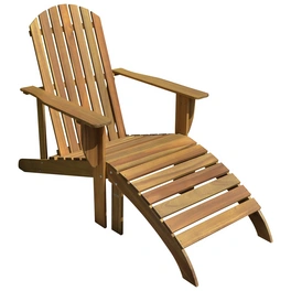 Adirondack Chair »Harper«, Eukalyptusholz, inkl. Auflage