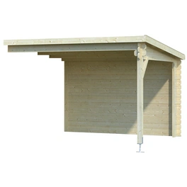 Anbau für Blockbohlenhaus »Malta«, Holz, B x T x H: 310 x 319 x 217 cm