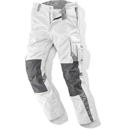 Arbeitshose »Worxtar«, weiß/grau, Polyester/Baumwolle, mit vorgeformtem, verstärktem Kniebereich