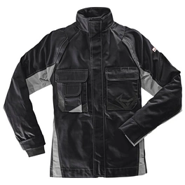 Arbeitsjacke schwarz/grau, Polyester/Baumwolle, Gr. 4XL