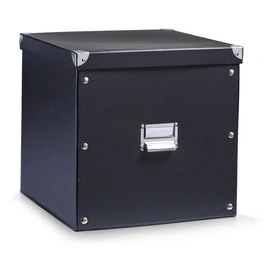 Aufbewahrungsbox, BxH: 33 x 32 cm, Pappe/Metall