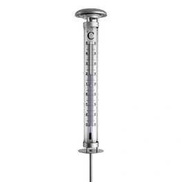 Außen-Thermometer, Breite: 13,8 cm, Metall|acrylglas