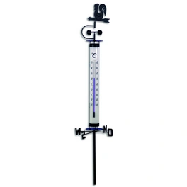 Außen-Thermometer, Breite: 27,6 cm, Metall|Kunststoff