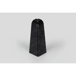 Außenecken, für Sockelleiste (6 cm), Dekor: Stein schwarz, Kunststoff, 2 Stück
