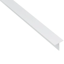BA-Profil T-Form Alu weiß 2600 x 15 x 15 x 1,5 mm