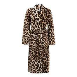 Bademantel »Leopard«, braun, 100% Polyester