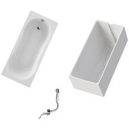 Badewanne »Nixe«, BxHxL: 75 x 58 x 170 cm, rechteckig