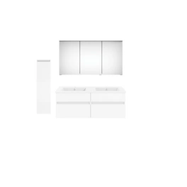 Badmöbel-Set »twenty one«, 5-teilig, Waschbecken BxHxT: 122 x 1,5 x 51 cm, montiert