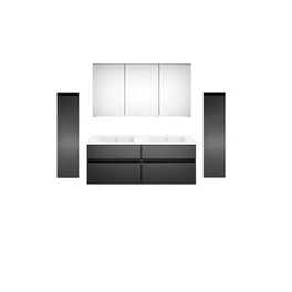 Badmöbel-Set »twenty one«, 6-teilig, Waschbecken BxHxT: 122 x 1,5 x 51 cm, montiert