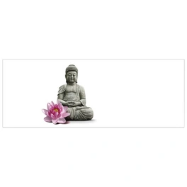 Badrückwand »Buddha«, BxH:120 cm x 45 cm, weiß