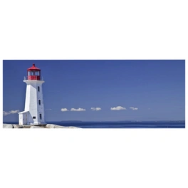 Badrückwand »Lighthouse«, BxH:140 cm x 45 cm, blau
