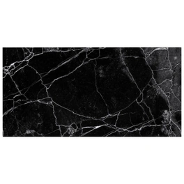 Badrückwand »Marmor black«, BxH:90 cm x 45 cm, schwarz