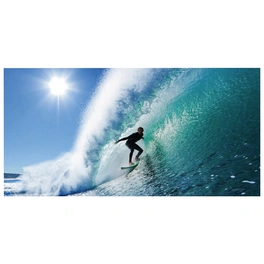 Badrückwand »Surfing USA«, BxH:90 cm x 45 cm, blau