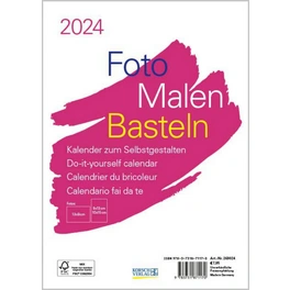 Bastelkalender »Foto-Malen-Basteln«, BxH: 21 x 15 cm, Blattanzahl: 13
