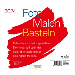 Bastelkalender »Foto-Malen-Basteln«, BxH: 21,5 x 24 cm, Blattanzahl: 13