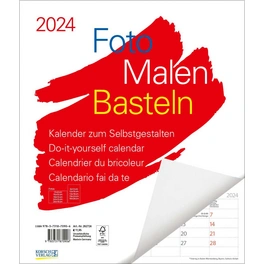 Bastelkalender »Foto-Malen-Basteln«, BxH: 35 x 30 cm, Blattanzahl: 13