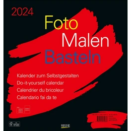 Bastelkalender »Foto-Malen-Basteln«, BxH: 48 x 45,5 cm, Blattanzahl: 13