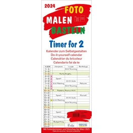 Bastelkalender »Foto-Malen-Basteln«, BxH: 50 x 19 cm, Blattanzahl: 13