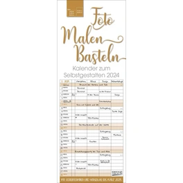 Bastelkalender »Foto-Malen-Basteln«, BxH: 50 x 19 cm, Blattanzahl: 13