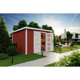 Blockbohlenhaus »Zambezi 7«, BxT: 320 x 324,8 cm (Außenmaße), Wandstärke: 28 mm
