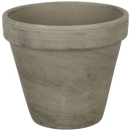 Blumentopf, Höhe: 17 cm, basaltgrau, Keramik