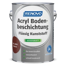 Bodenbeschichtung/Flüssigkunststoff seidenmatt, oxidrot RAL 3009