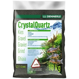 Bodengrund »Kristall-Quarzkies«, 10 kg, schwarz