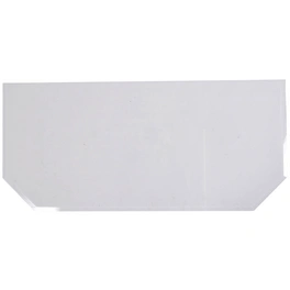Bodenplatte, sechseckig, BxL: 120 x 55 cm, Stärke: 6 mm, transparent