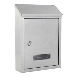Briefkasten »Como«, silberfarben, Stahl, (B x H:) 21,5 x 30 cm