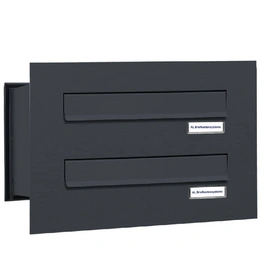 Briefkasten »Premium«, (BxH): 38.5 x 23cm, Anzahl Schlitze: 2, Einbaumontage