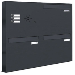 Briefkasten »Premium«, (BxH): 76.8 x 68.4cm, Anzahl Schlitze: 3, Zaunmontage
